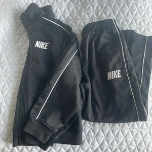 Gray Nike track suit